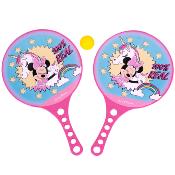 Raquettes de Plage Disney Minnie, Jeu Enfant, Adulte, Raquette Beach Ball