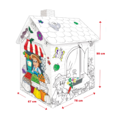 Stand en Carton à Colorier Grand Format. Construire Peindre Décorer Colorier Maison 