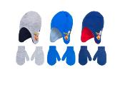 Bonnet Peruvien Mickey,  Gants Bleu, Doublure Polaire, Enfant Taille 50