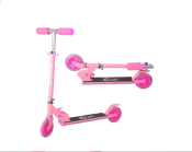 Trottinette rose 2 rose 307 pour enfants, repose-pieds antidérapant 