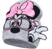 Bonnet Gris avec Application Minnie Taille 50, Accessoires Enfants d'Hiver 