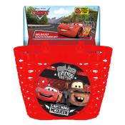 Cars, Panier Vélo pour Enfant, Couleur Rouge, Accessoires Pratique 