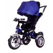 Vélo poussette siège pivotant Lux 6 en 1 YM-BT-12B Bleu. Tricycle pour enfant