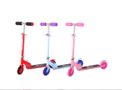 Trottinette rose 2 rose 307 pour enfants, repose-pieds antidérapant 