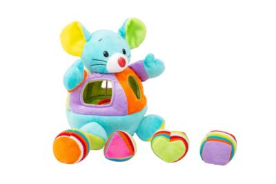 Souris à Formes en Peluche, Jouets Enfant,  Jouet pour Tout-Petits