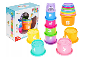 Gobelets Petit Canard, Jouet Enfant, Jouet Éducatif, Empilable, chiffres, lettres,  
