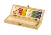 Boite de Bureau avec Boulier, Organisateur Ecole. Trousse en Bois pour Stylos et Crayons