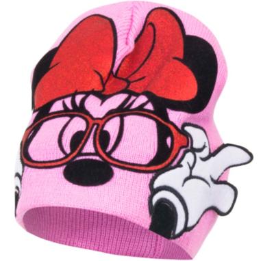 Bonnet Rose Multicolore Minnie, Taille 48, Accessoires Fille, Protection Hiver,  