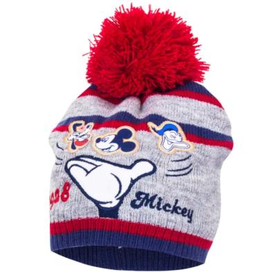 Bonnet Disney Mickey, pompon rouge, taille 48