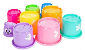 Gobelets Petit Canard, Jouet Enfant, Jouet Éducatif, Empilable, chiffres, lettres,  