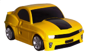 Valise-Voiture Rigide Télécommandée 2en1, Couleur Jaune pour Enfant ,Accessoires Voyage.