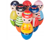Jeu de Quilles pour Enfants, Jeux de Précision, Pirates en Mousse,  Mini Bowling