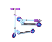 Trottinette rouge 2 roues 307pour enfants, repose-pieds antidérapant 