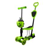Trottinette 3 Roues Coccinelle 5 en 1 Vert avec Siège Réglable. Roues avec LED