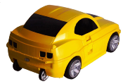 Valise-Voiture Rigide Télécommandée 2en1, Couleur Jaune pour Enfant ,Accessoires Voyage.