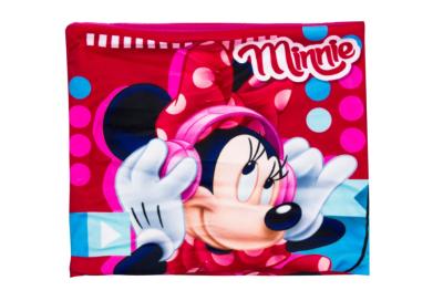 Col Réversible Polaire, Tour de Cou,  Minnie de Disney, Couleur Rouge. Taille 48