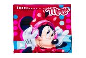 Col Réversible Polaire, Tour de Cou,  Minnie de Disney, Couleur Rouge. Taille 48