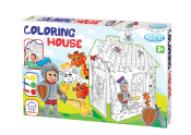 Maison en Carton à Colorier, Chevalier, Jouet Enfant, Grand Format, Jeux de Coloration