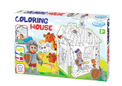 Maison en Carton à Colorier Chevalier, Jouet Enfants, Grand Format, Jeux de Coloration