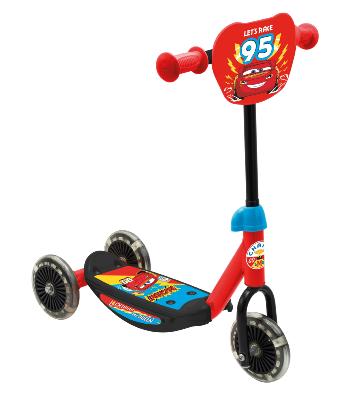 Trottinette 3 Roues, Cars, Draisienne pour Enfant, Jouet Extérieur, Couleur Rouge