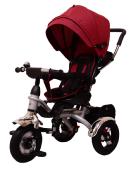 Vélo poussette siège tournant Lux 3 roues 6 en 1 couleur rouge 