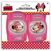 Protections Genoux Coudes pour Enfant Minnie de Disney, Protections Roller Trottinette Skate 